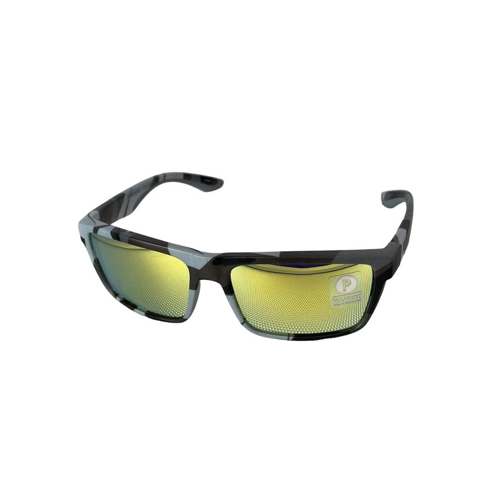 Kreedom Pinnacle Polarized Sunglasses UV Protection Gray Shatter Yellow Lens NEW